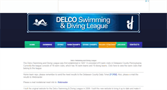 Desktop Screenshot of delcoswimmingdivingleague.com