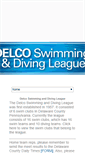 Mobile Screenshot of delcoswimmingdivingleague.com